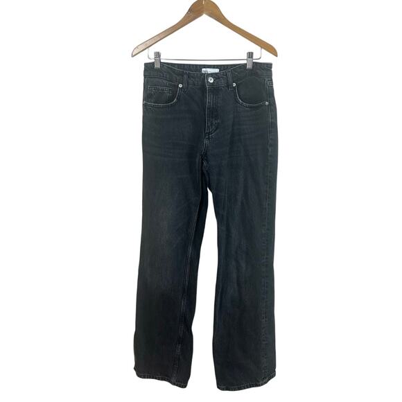 Zara Black Flare Jeans size 28 - Picture 1 of 7